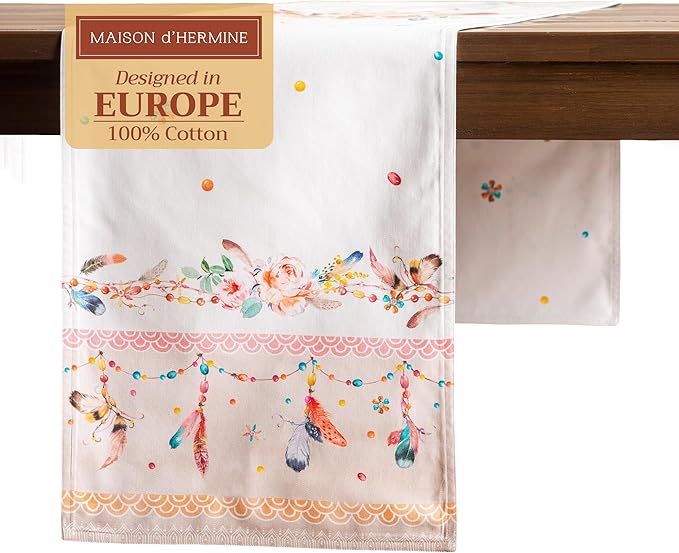 Maison d' Hermine Table Runner 100% Cotton Double Layer Table Runners 108 by MaisondHermine