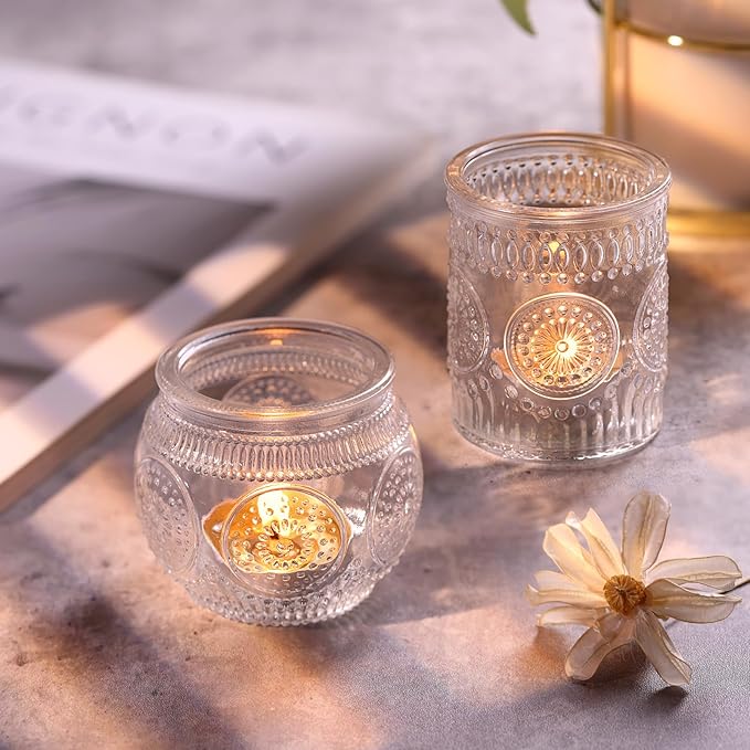 DARJEN Clear Votive Candle Holders Set of 36 - Image 4