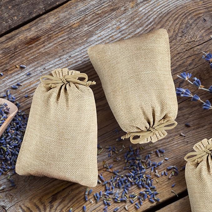 ANPHSIN 75 Pcs Small Burlap Gift Bags - Image 4