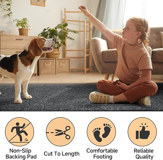 jxgzyy Runner Rugs 3 x 10 ft, Non Slip Entrance Doormat, 0.25” Thickness Indoor - Image 7
