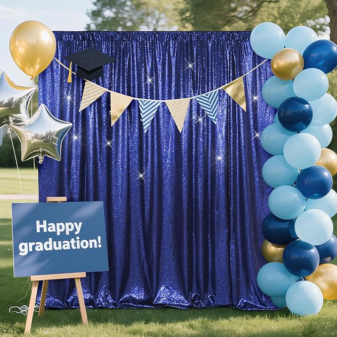 SquarePie Sequin Backdrop Curtain Less See Through Background - Image 3