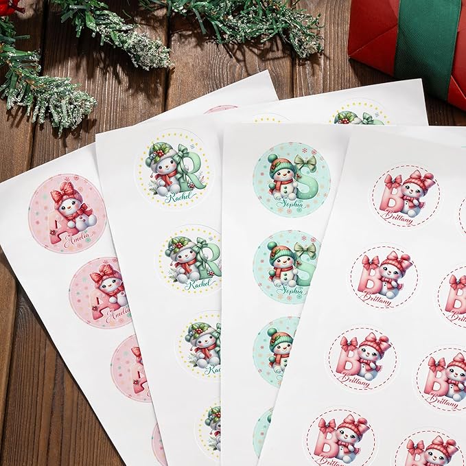 callie Personalized Christmas Stickers - Image 7