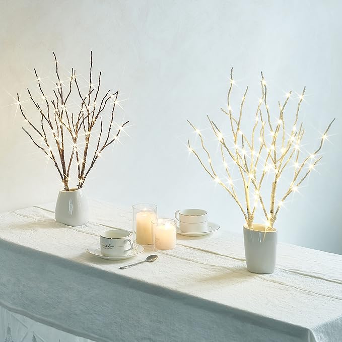 Birchlitland Lighted Brown Branches 18IN 70L Warm White Fairy Lights, LED - Image 7