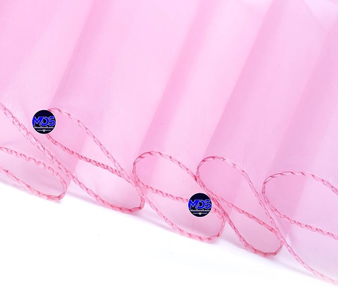 MDS Pack of 125 PCS Organza Chair Sashes Wider Dining Chair Bows Ribbon Tie Back - Image 4