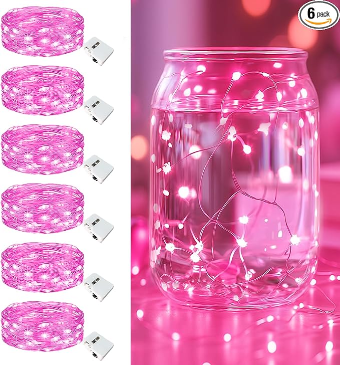 6 Pack Fairy Lights Battery Operated - 7ft 20 Led Twinkle Lights 3 Modes by Unknown