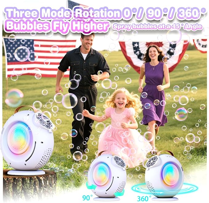 Bubble Machine, Automatic Bubble Maker Rechargeable, 15000+ Big Bubbles per Min - Image 6