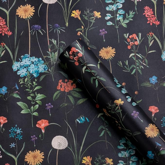 WRAPAHOLIC Kraft Wildflower Wrapping Paper - Image 2