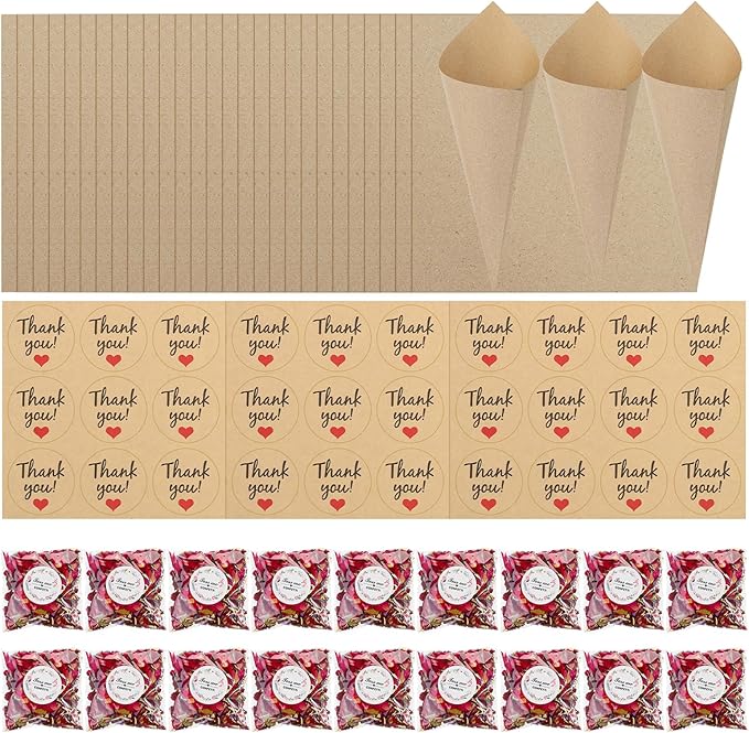 PATIKIL Dried Flower Confetti Cones - Image 8