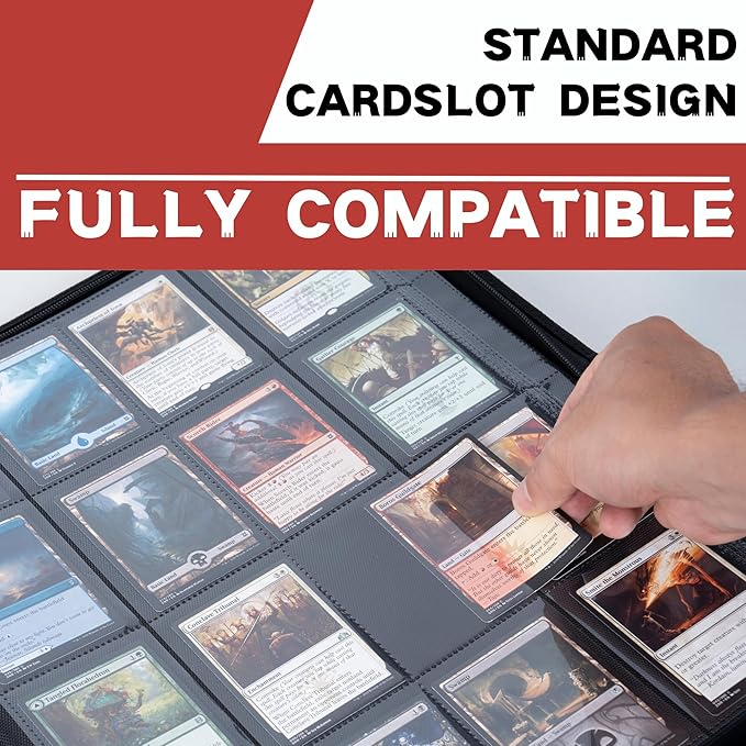 1600+ Pockets Trading Card Binder, 16-Pocket Card Ablum Compatible - Image 5