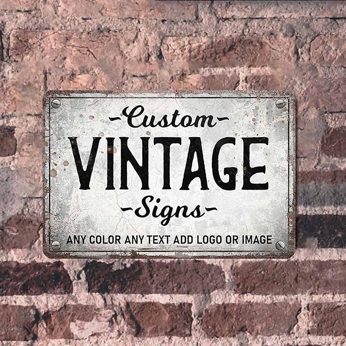 D-Story Personalized Metal Sign, 12.0 inches x 8.0 inches, Modern Decorative - Image 8
