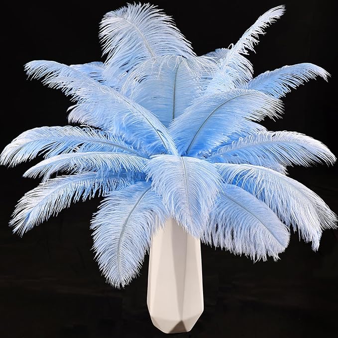 THARAHT Light Purple Ostrich Feathers 12pcs Natural Bulk 10-12Inch 25cm-30cm by THARAHT