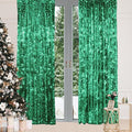 HH 9x9FT Green Big Sequin Backdrop Curtains, Sequin Photo Backdrop Payette by Unknown