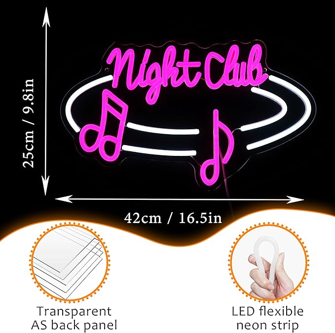 LISIGNVE Night Club Neon Sign Dimmable Switch Led Bar Sign Neon Light - Image 3