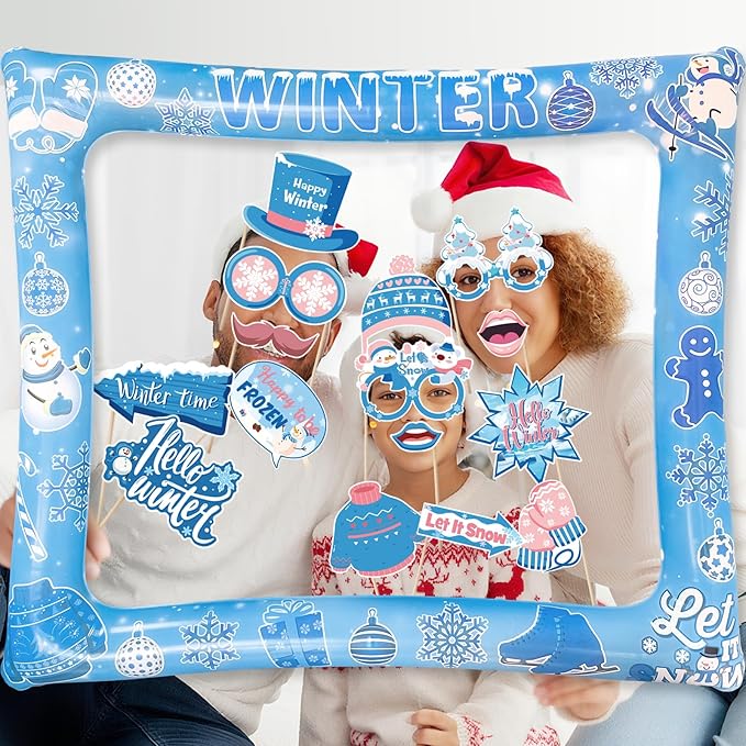 Winter Photo Booth Props Inflatable Frame - Image 4