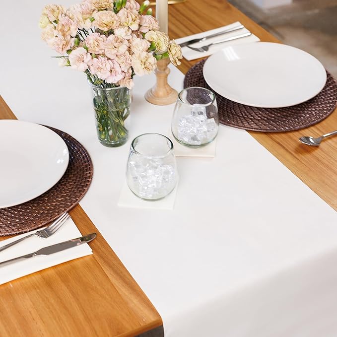 American Homestead Paper Table Runner Roll - 78 ft. Disposable Linen-Like Table - Image 2