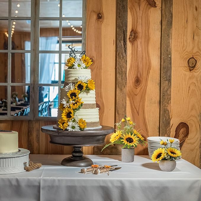 Leftover Sunflower Artificial Flowers Pot, Sunflower Decor, Flower Centerpieces - Image 4