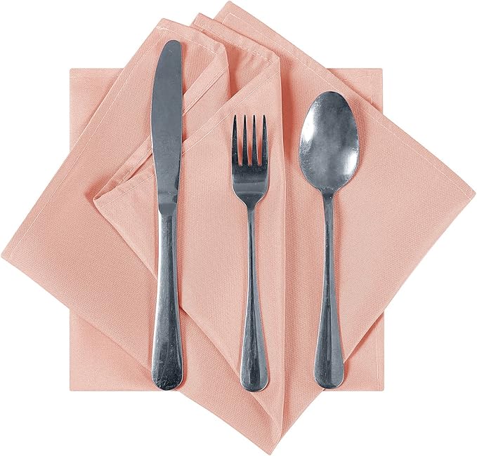 Cloth Napkins 20x20 inch Washable Polyester Dinner Napkins Soft Table Napkins - Image 3