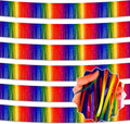 6 Pack 10 Ft Dark Rainbow Foil Fringe Garland Metallic Streamers Tinsel Banner by LANTIANCHEN