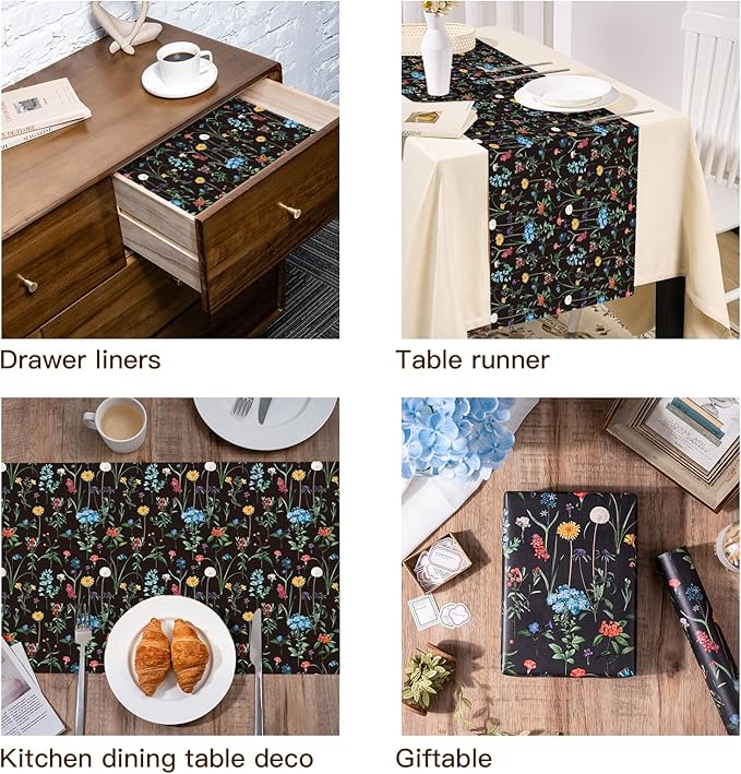 WRAPAHOLIC Kraft Wildflower Wrapping Paper - Image 7