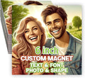 KETABAO – 6" Add Your Image Custom Square Photo Magnets by KETABAOMotorcycleParts