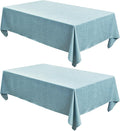 Fitable Faux Linen Tablecloths Rectangle 60 x 120 Inch by Fitable
