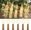 6-Pack LED Bottle Lights with Dual Battery Pack, 6.6ft 20 LEDs, Twice The by Etinga
