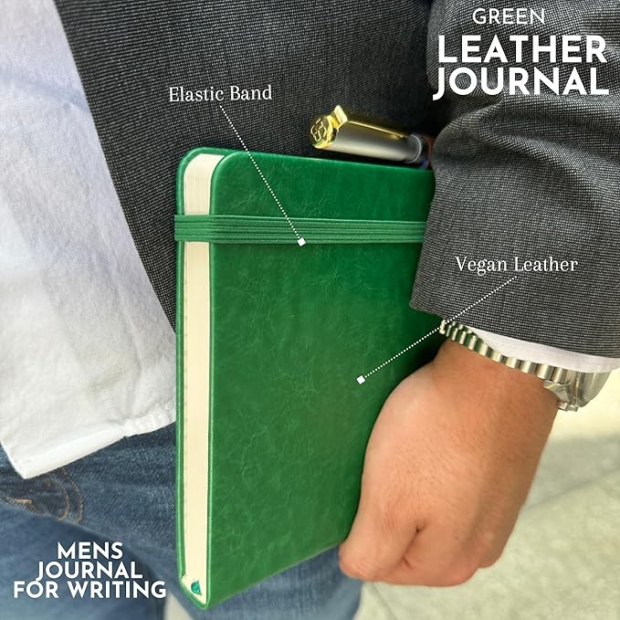 SETTINI Journal Notebook for Writing, Vegan Leather Hardcover Notebook - Image 4