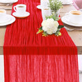 1-Pack Red Cheesecloth Table Runners – 10FT Boho Rustic Gauze Fabric Cheese by Unknown