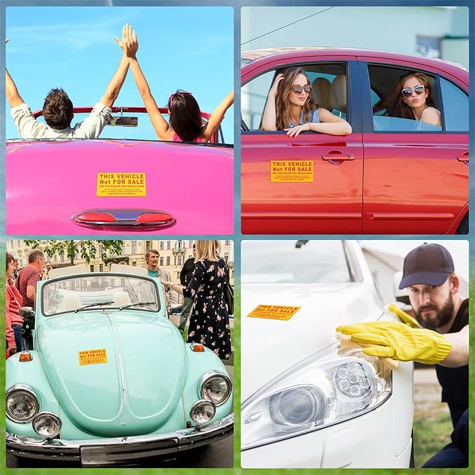 200 Pcs Car Dealership Supplies This Vehicle Not - Image 6
