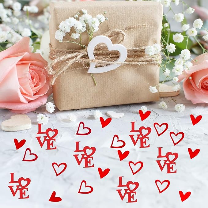 200 Pcs Red Heart Paper Confetti Love Confetti - Image 6