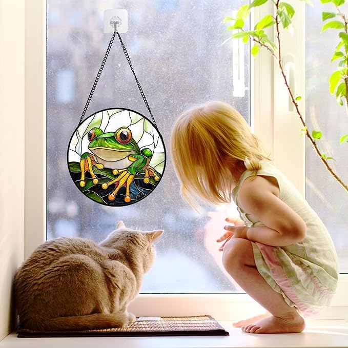 Stained Glass Window Hanging, and Mom 6.3 in - Image 2
