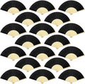Aneco 18 Piece Black Handheld Fans by Aneco