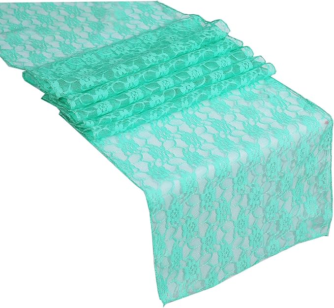 MDS Pack of 15 Wedding 12 x 108 inches Lace Table Runner - Image 9
