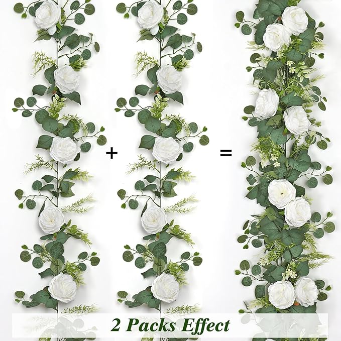 2PCS Artificial Eucalyptus Flowers Garland - Image 4