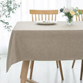 maxmill Linen Texture Tablecloth Water Resistance Antiwrinkle Spillproof by maxmill