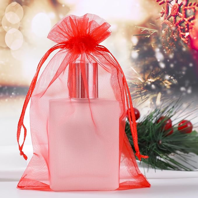 Hopttreely 50pcs Organza Gift Bags, 4x6inch Wedding Favor Bags - Image 4