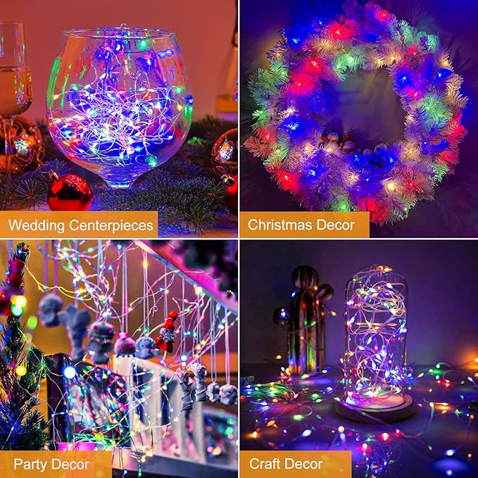 btfarm 3 Pack Fairy Lights Battery Operated, 7ft 20 Led Twinkle Lights String - Image 3
