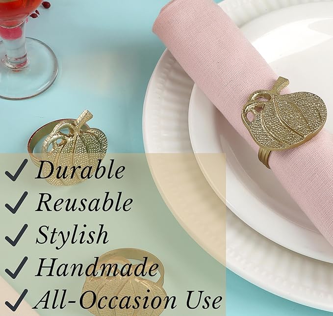 Set of 12 Decorative Metal Napkin Rings - Image 7