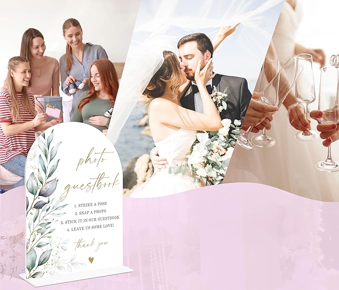 Acrylic Wedding Signs, Wedding Reception Signage, Bridal Shower Table Decor - Image 5