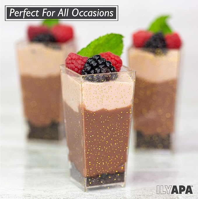 Ilyapa 3oz Plastic Dessert Cups - Image 3