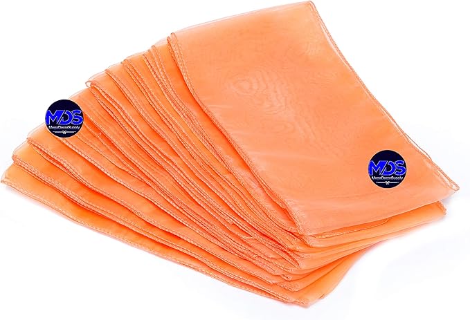 MDS Pack of 125 PCS Organza Chair Sashes Wider Dining Chair Bows Ribbon Tie Back - Image 5