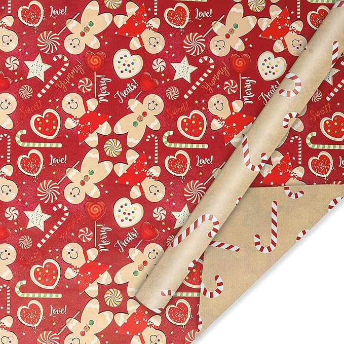 Current Sweet Treats Double-Sided Rolled Christmas Wrapping Paper - Image 5