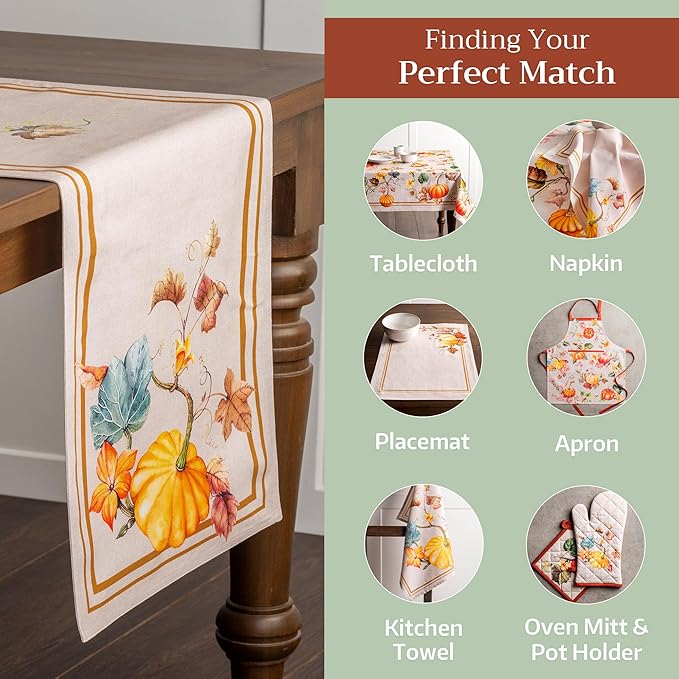 Maison d' Hermine Table Runner 100% Cotton Double Layer Table Runners 72 inches - Image 5