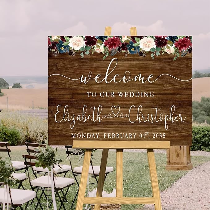 Welcome Sign With Stand - Image 4