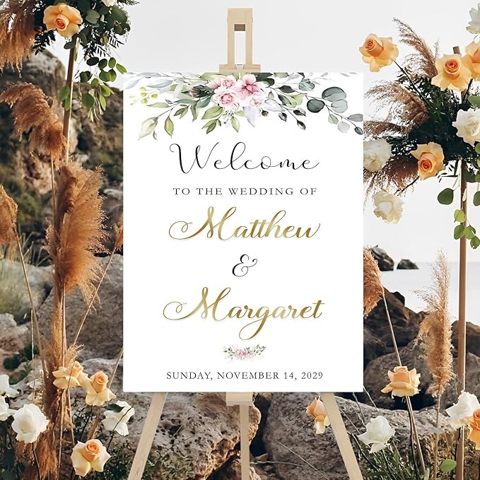 Welcome To Our Wedding Sign, Wedding Signs - Image 3