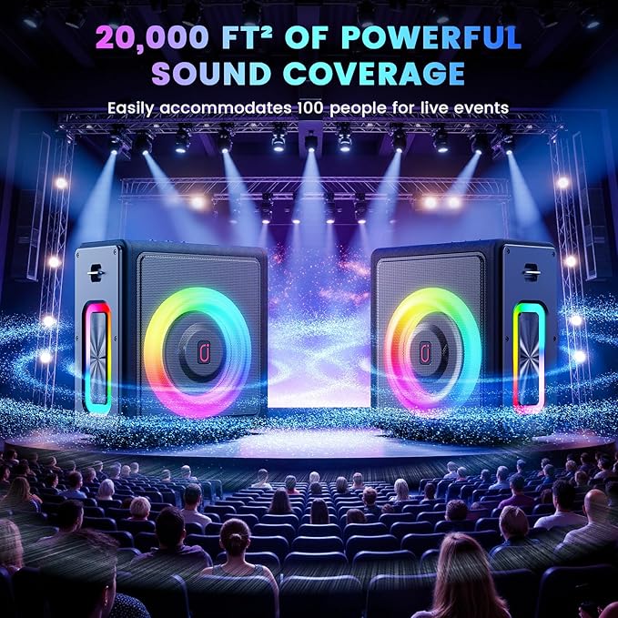 Karaoke Machine, Portable Bluetooth 5.3 Speaker - Image 4