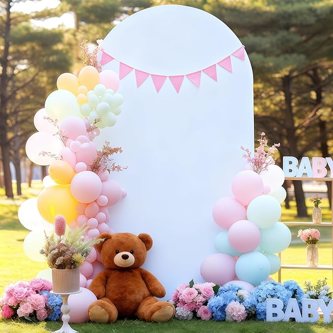 7.2FT White Arch Backdrop Cover - Image 5