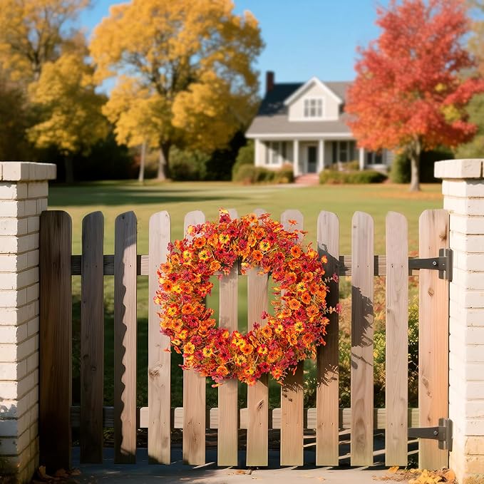 Fall Mums Flowers Artificial Garland - Image 7