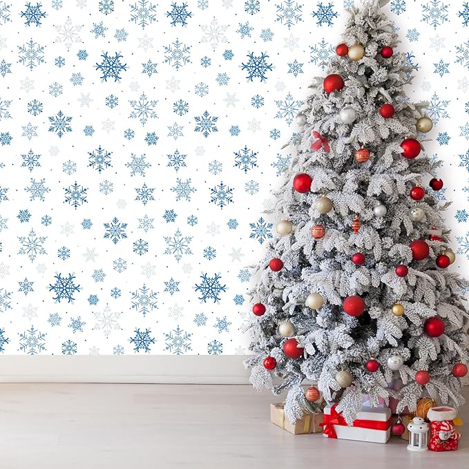 4.5x100 Feet Roll of Christmas Plastic Tablecloth Decorations, Disposable White - Image 8