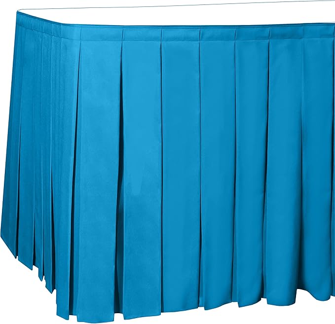Ultimate Textile Pleat Polyester Fabric Table Skirt by UltimateTextile